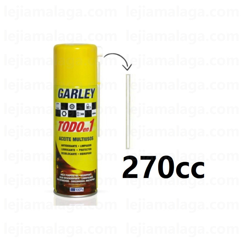 ACEITE MULTIUSOS SPRAY TODO EN 1 GARLEY 270CC CON CANULA