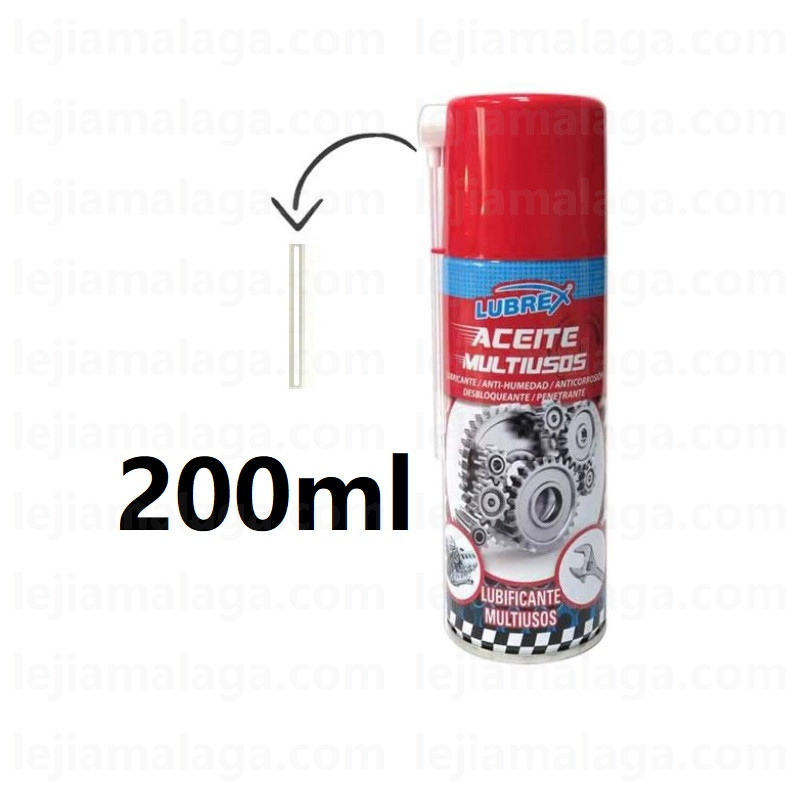 ACEITE MULTIUSOS LUBREX SPRAY 200 CC CON CANULA