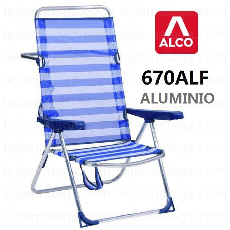 SILLA DE PLAYA ALCO 670ALF-0056 ALTA ALUMINIO FIBRELINE
