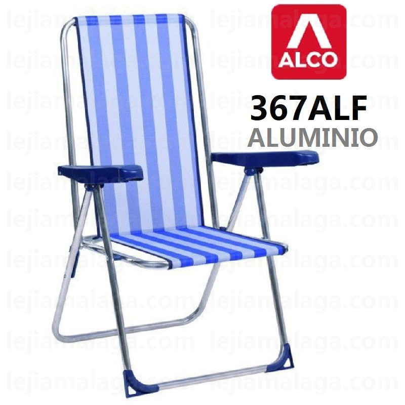 SILLA DE PLAYA ALCO ALTA 367ALF-0056 ALUMINIO