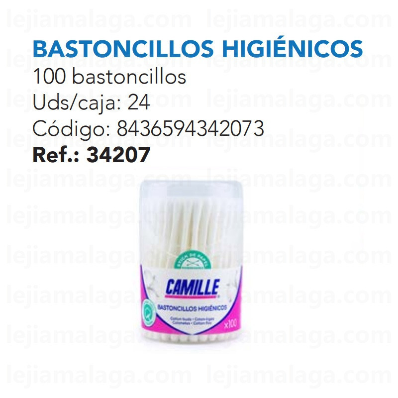 CAMILLE BASTONCILLOS HIGIENICOS 100 UNDS