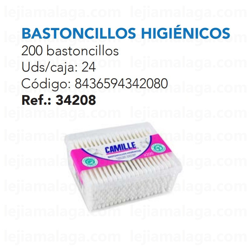 CAMILLE BASTONCILLOS HIGIENICOS 200 UNDS