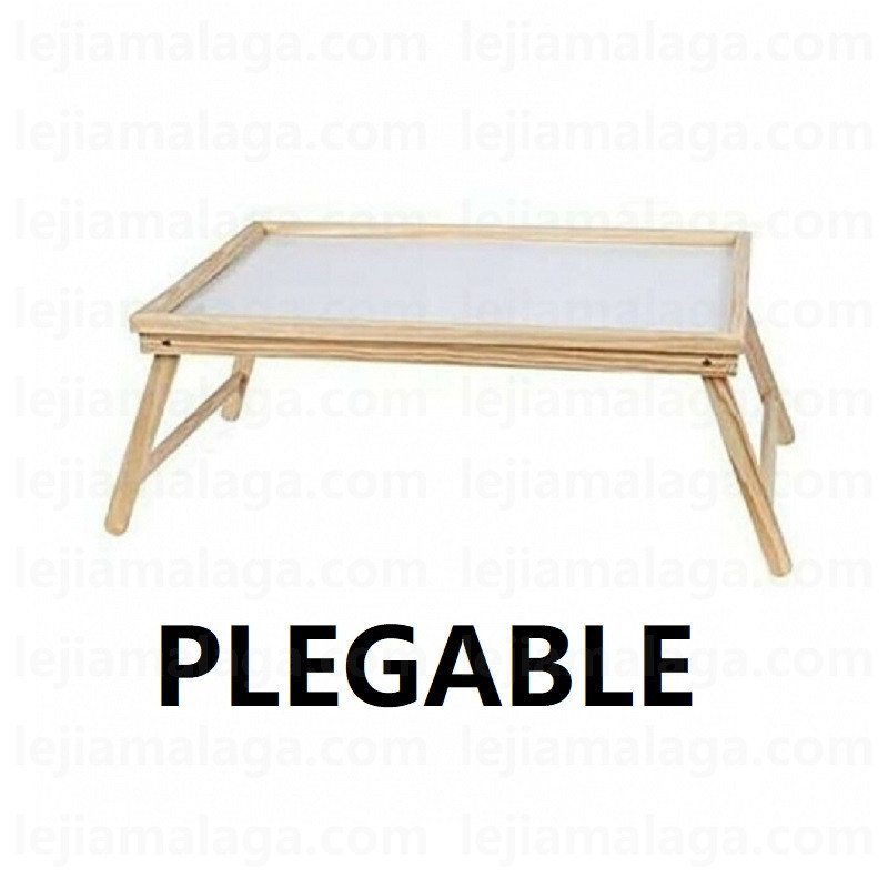 BANDEJA MADERA PLEGABLE CON PATAS