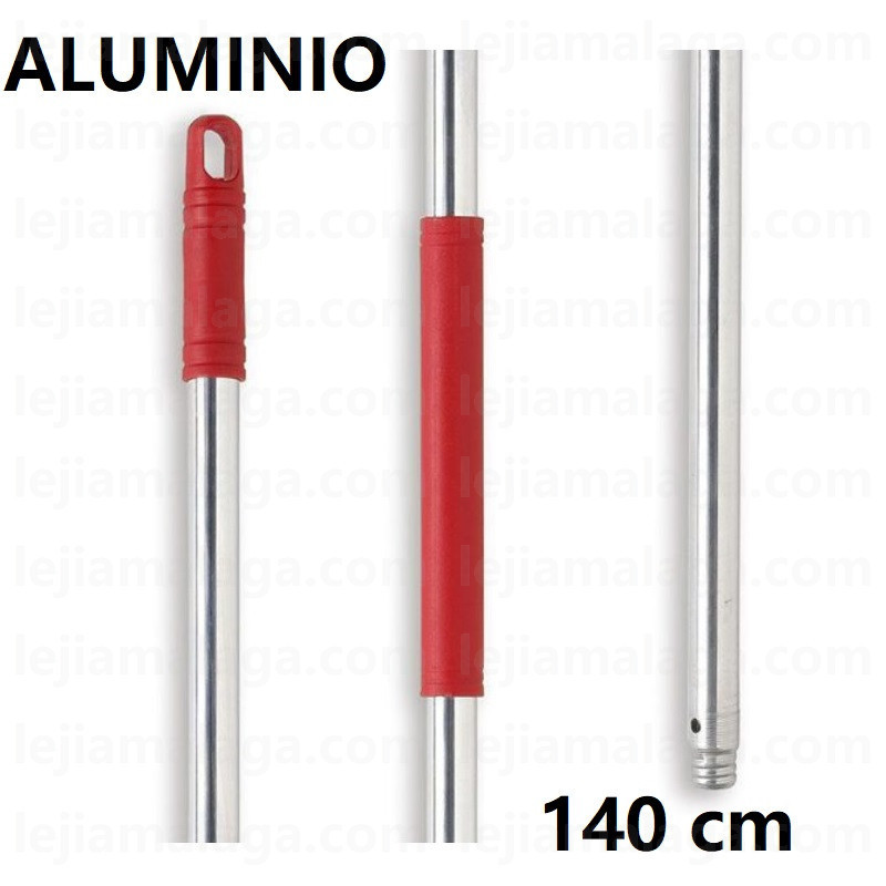 PALO ALUMINIO MANGOS DOBLE 140CM COLOR SURTIDO
