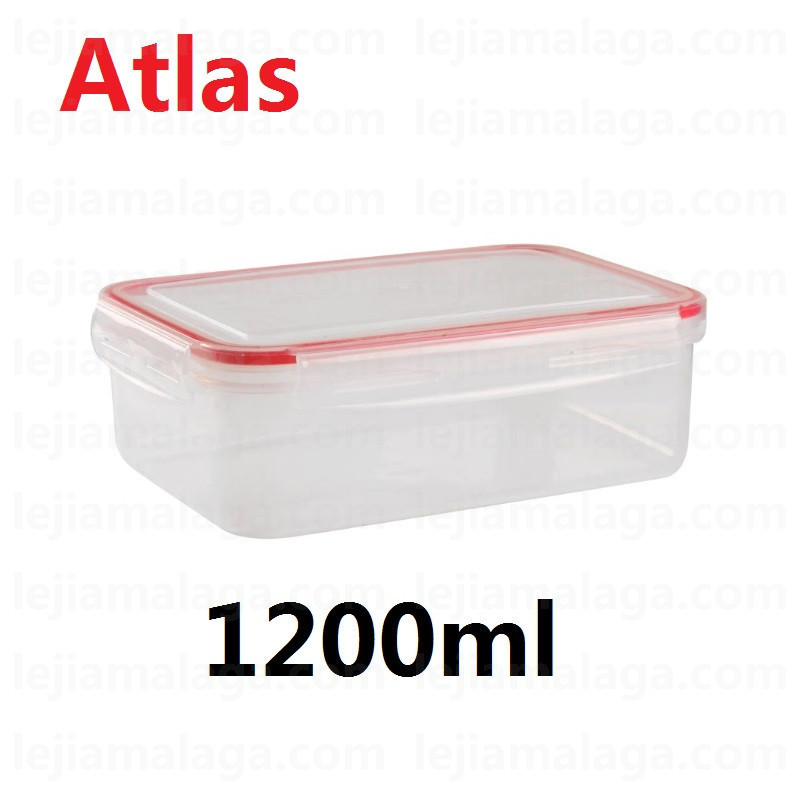 Fiambrera fresh box atlas con cierra 1200ml