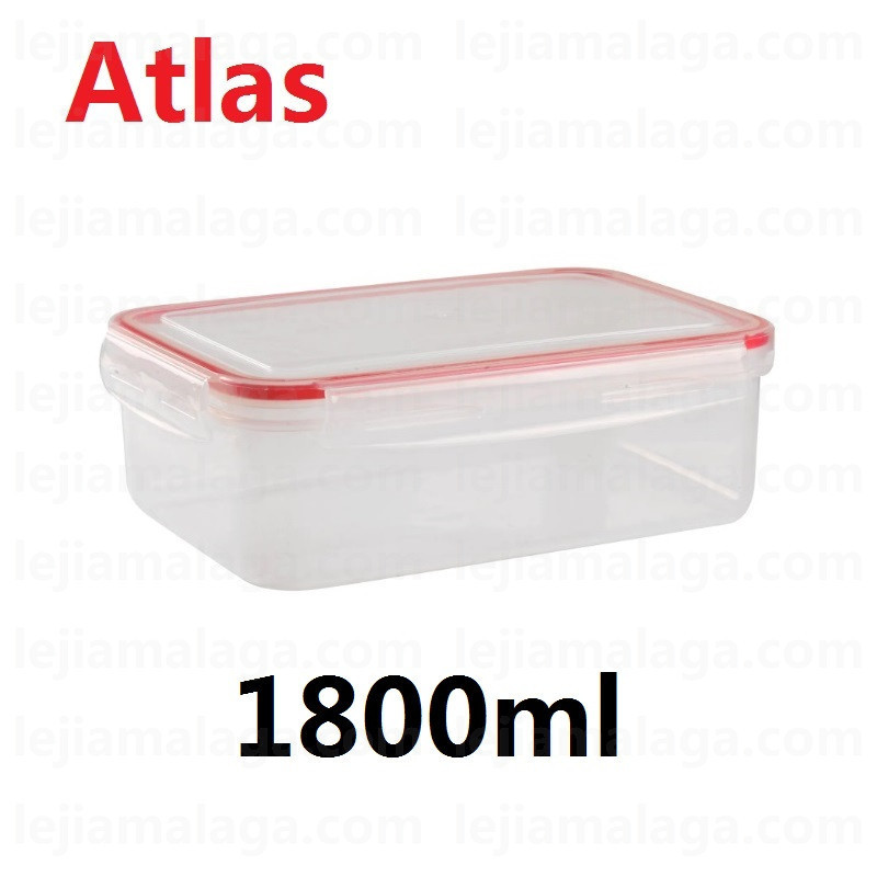Fiambrera fresh box atlas con cierra 1800ml