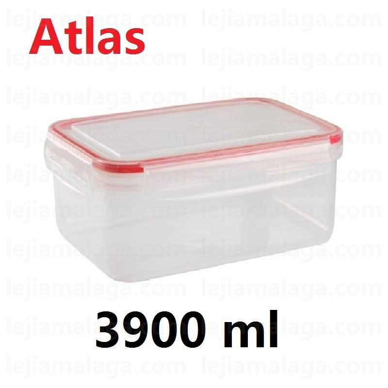 Fiambrera fresh box atlas con cierra 3900ml
