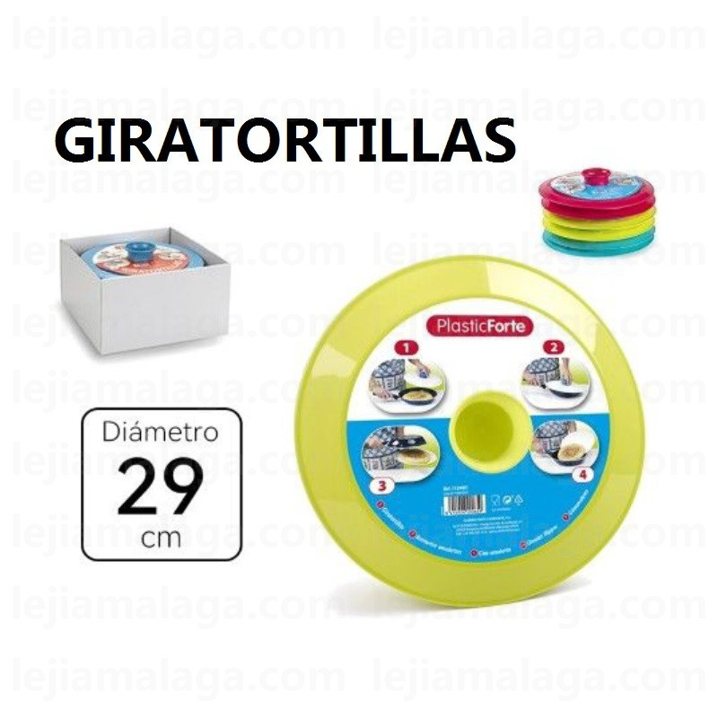 GIRATORTILLAS GRANDE 29 CM COLOR SURTIDO PLASTICFORTE