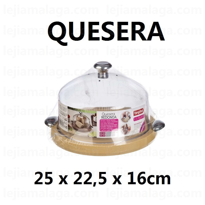 QUESERA REDONDA PEQUEÑA CRISTAL TOYMA