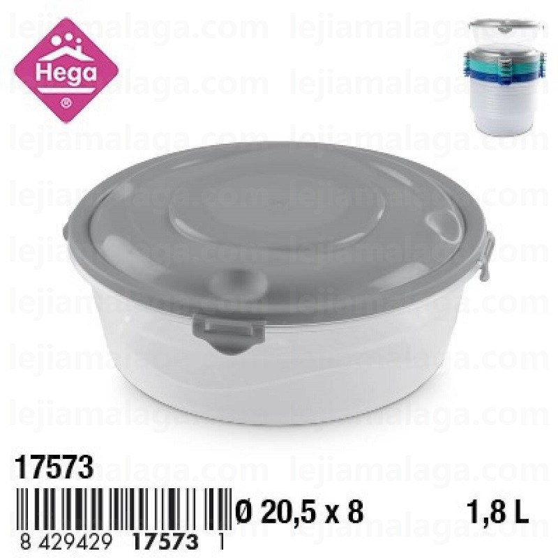 FIAMBRERA HEGA MOSCU REDONDA 1,8 L SURTIDO COLOR