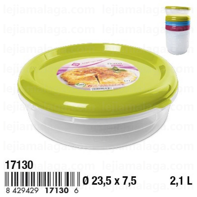 FIAMBRERA HEGA ROMA TORTILLERA REDONDA 2,1 L SURTIDO COLOR