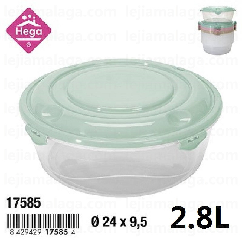 FIAMBRERA HEGA REDONDA STORAGE CONTAINER MOSCU 2,8 L COLOR PASTEL