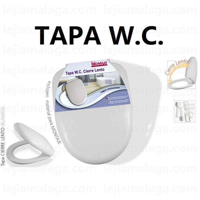 TAPA W.C. HIDALGO BLANCA CIERRE LENTO