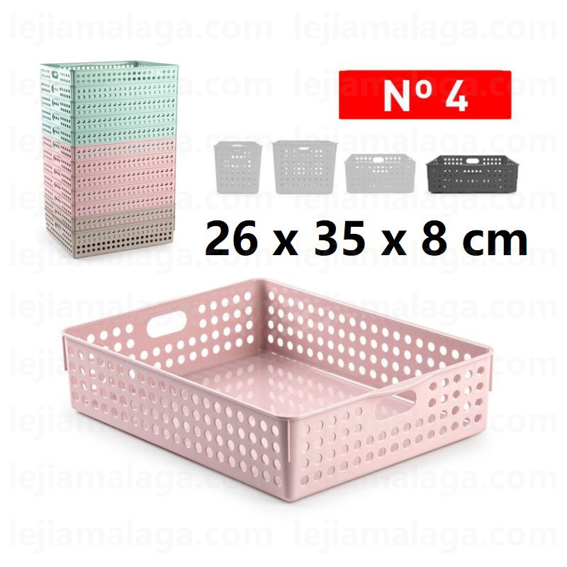 CESTA PLATICFORTE ORDENACION ATLAS N4 COLOR PASTEL