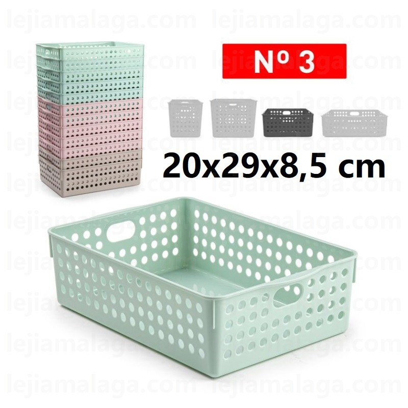 CESTA PLATICFORTE ORDENACION ATLAS N3 COLOR PASTEL