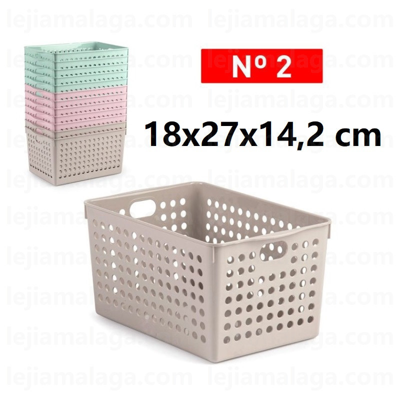 CESTA PLATICFORTE ORDENACION ATLAS N2 COLOR PASTEL
