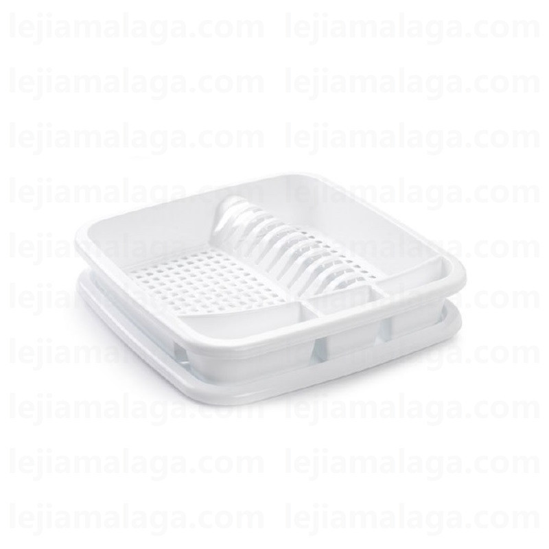 ESCURREPLATOS PLASTICFORTE CUADRADO BLANCO
