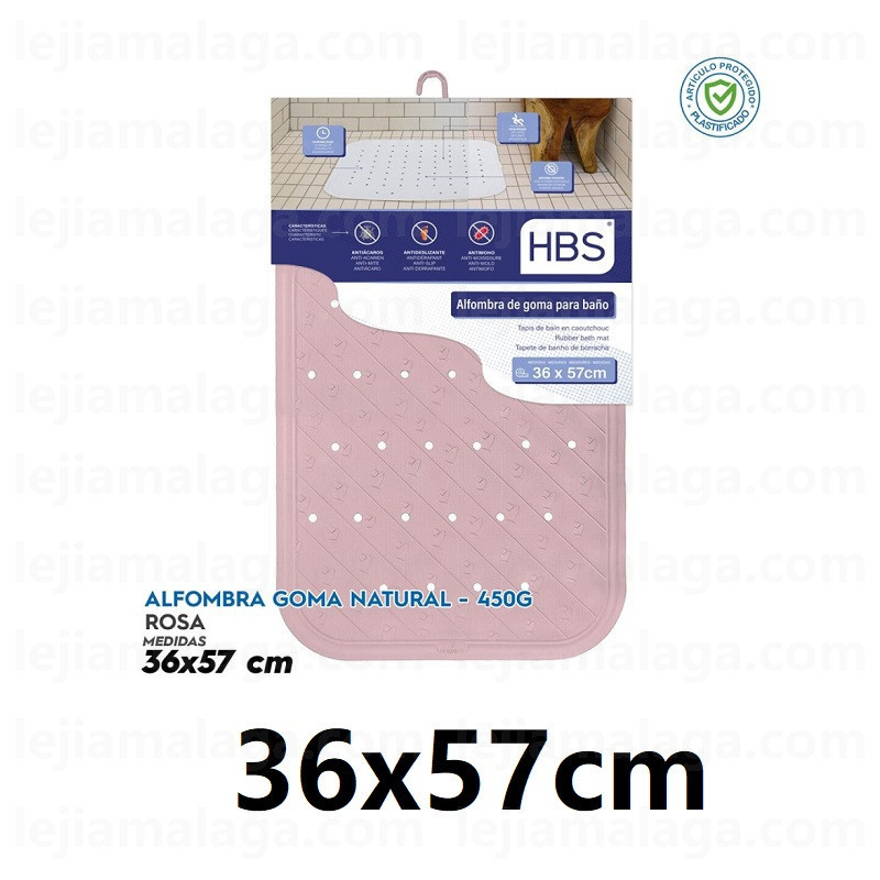 ALFOMBRA HBS GOMA 36x57CM ROSA