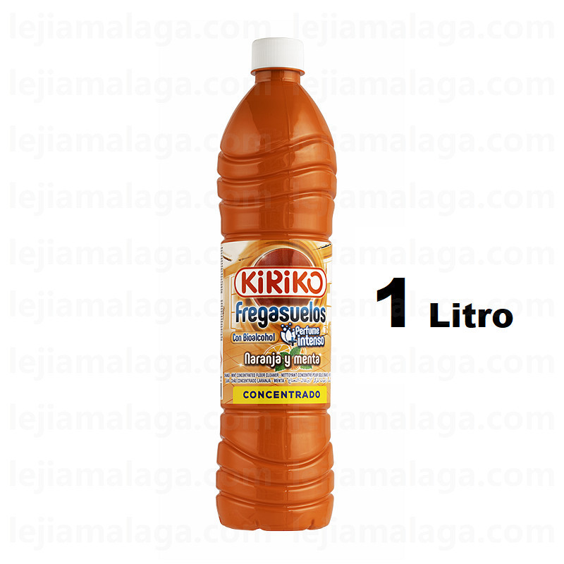 FREGASUELOS CONCENTRADO KIRIKO CON BIOALCOHOL NARANJA – MENTA 1L