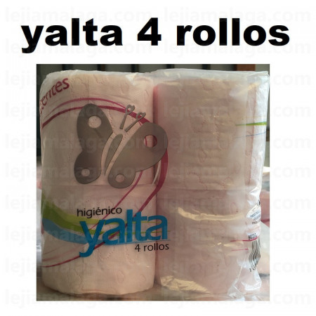 papel higiénico yalta rosa 4 rollos