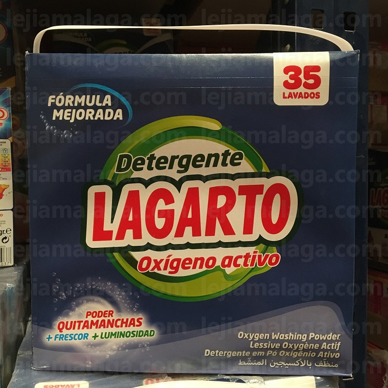 Detergente LAGARTO MALETA OXIGENO 35 D