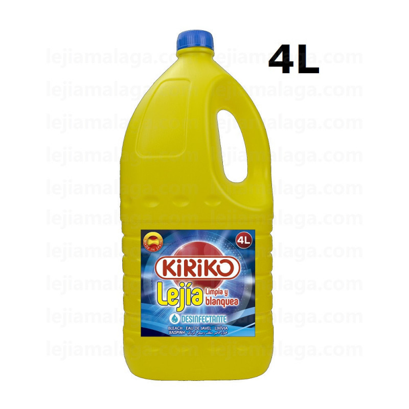 LEJÍA KIRIKO LIMPIA Y BLANQUEA 4 LITROS