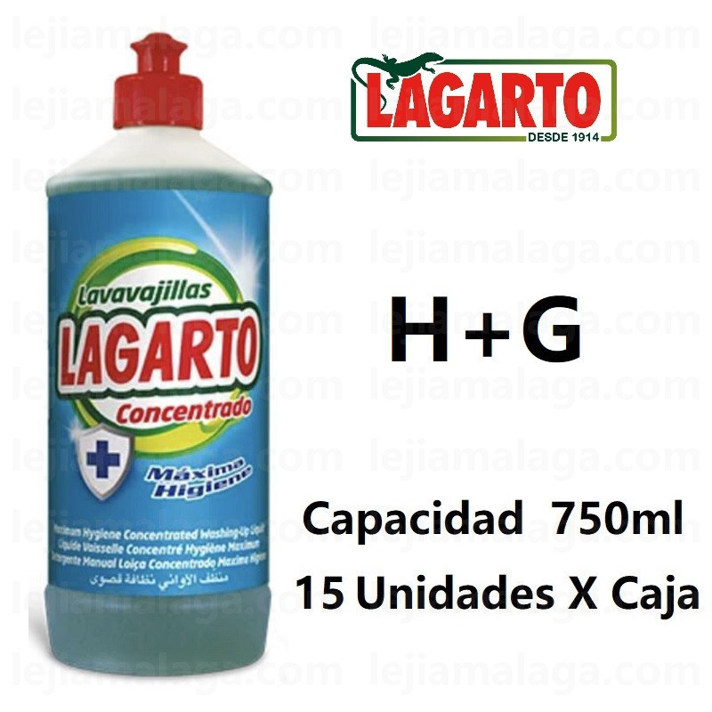 8410761700064Lavavajillas Concentrado Maximo Higiene Lagarto 750ml